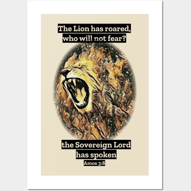 Roaring Lion of Judah Wall Art by FTLOG